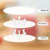 Disposable Premium Hamburger Patty Separation Pads 11Cm Round Square Hamburger Food Pads Paper Non-Stick Oil Paper Baking Paper