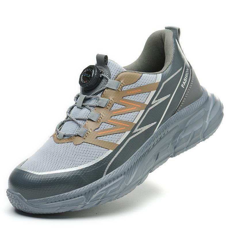 Lightweight EVA Sole Safety Shoes - Anti-Smash, Anti-Pierce, All-Season Work Shoes with Rotating Buckle
