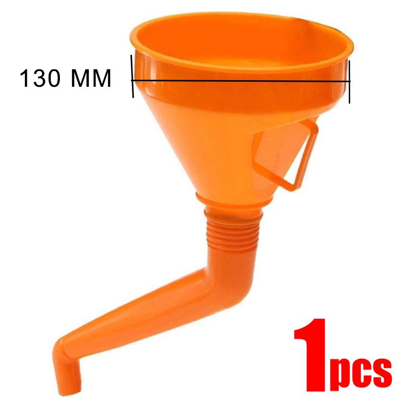 1/3Pcs Universal Car Refueling Funnel with Filter Detachable Hose Motorcycle Gasoline Oil Filling Funnels Tools 130/145/160mm