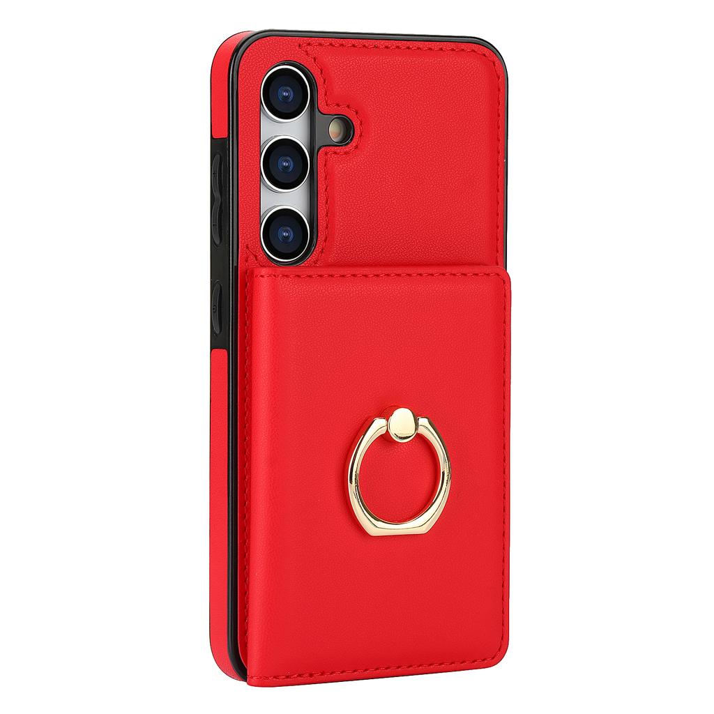 Husă din piele cu portofel și suport pentru carduri cu inel pentru Samsung Galaxy S24 Ultra S23 Plus S22 S21 FE A55 A15 A14 A54, geantă RFID, suport pentru carduri