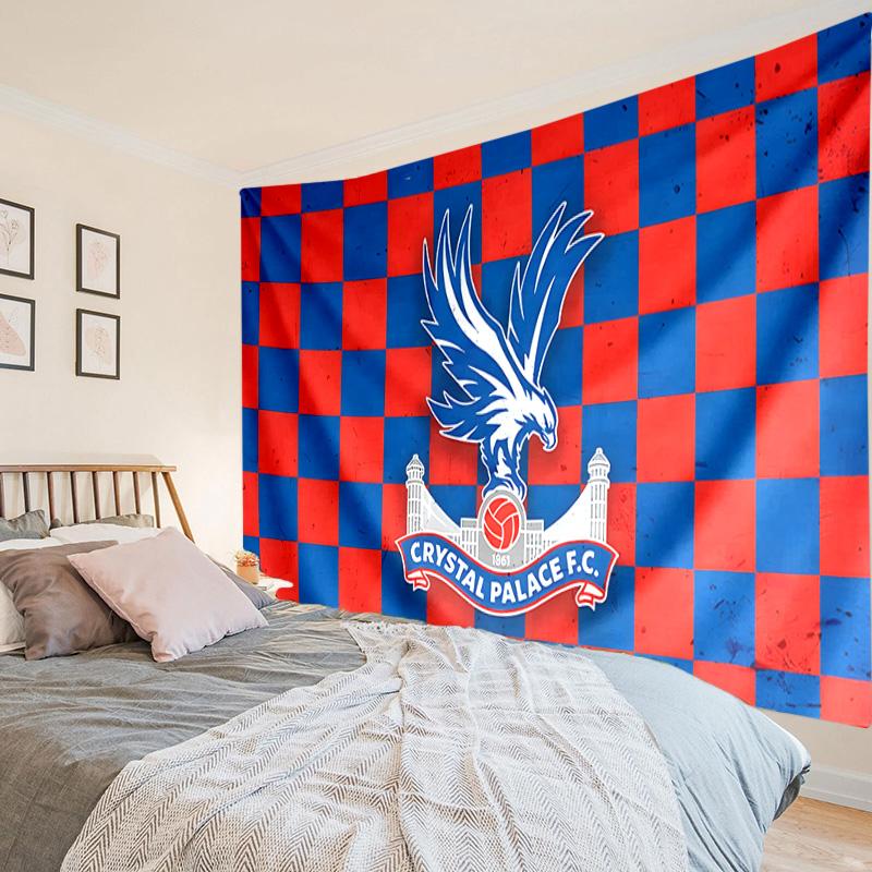 1PC Crystal Palace Football Club Tapestry Hanging for Bedroom,Livingroom, Playroom,Decor Art Room Wall Tapestry Holiday and Birthday Gifts