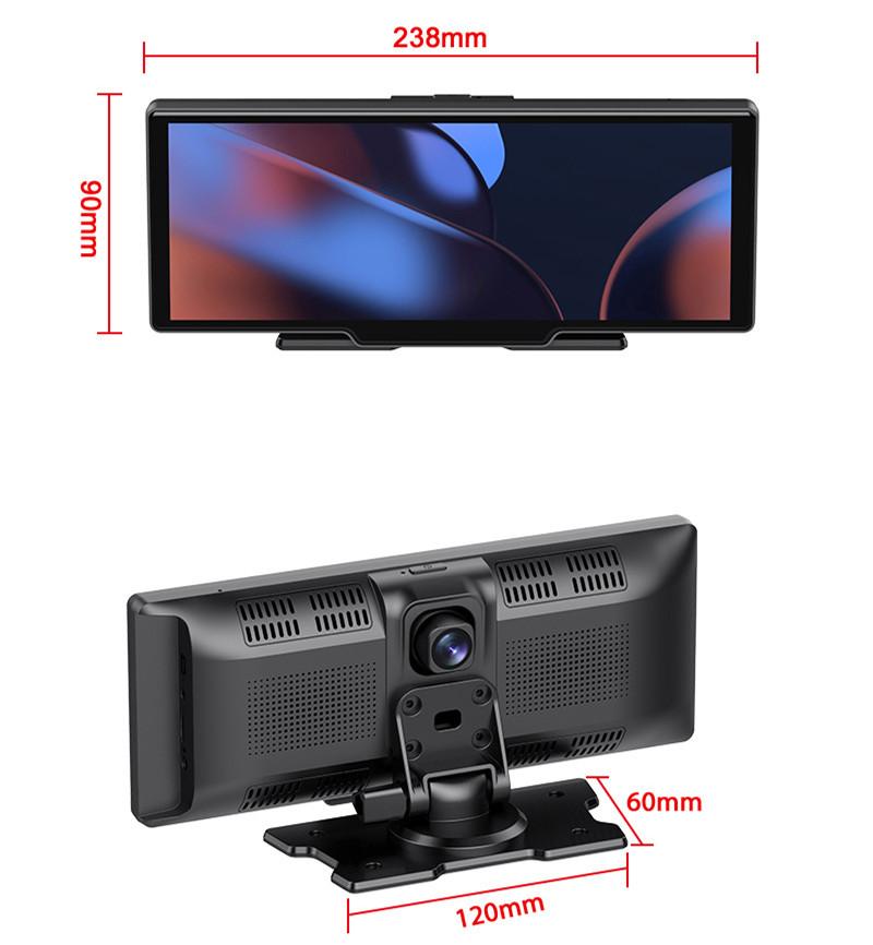 Support Wireless Carplay Android Auto Bluetooth Wifi Dvr Recording 1026 " Player