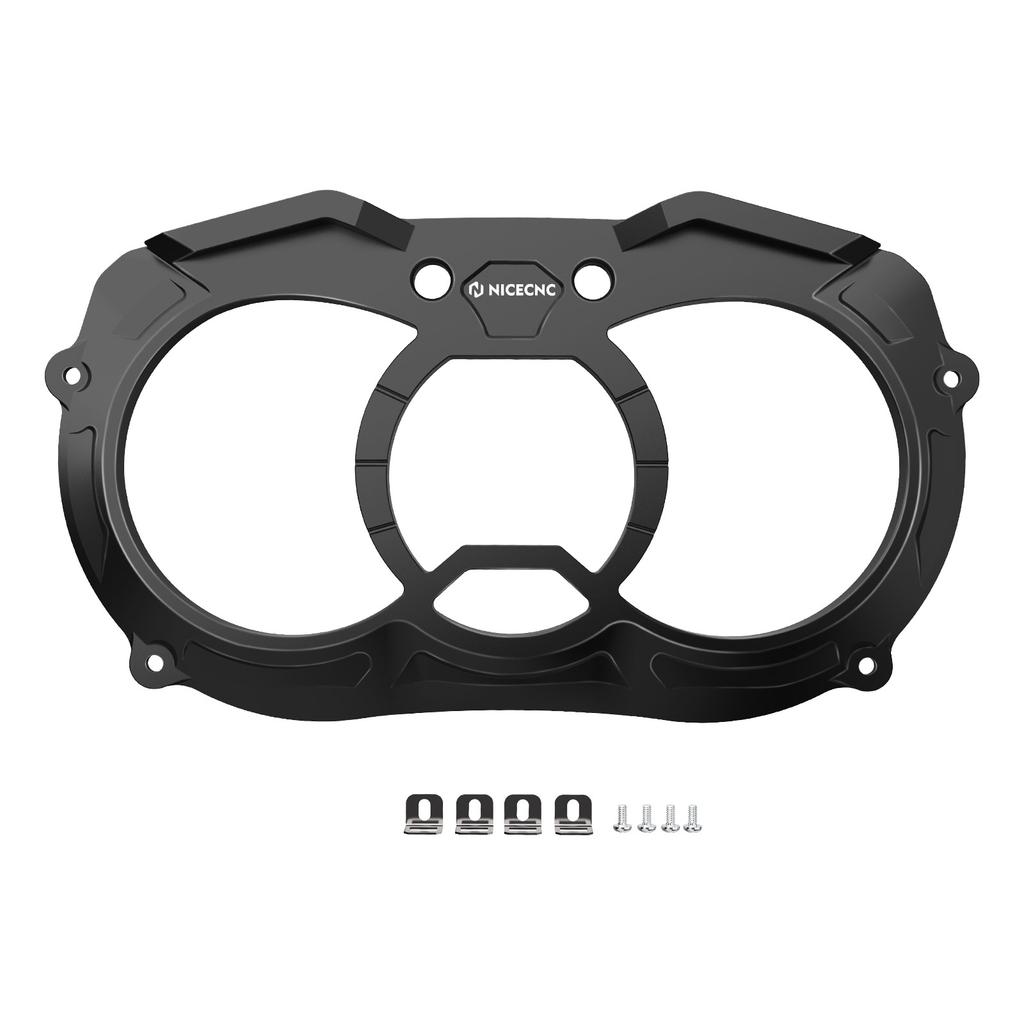 NICECNC For Canam Maverick X3 Aluminum Alloy Dash Bezel CNC Machined Anodized For Can Am Maverick X3 R RR Turbo MAX 2017-2019