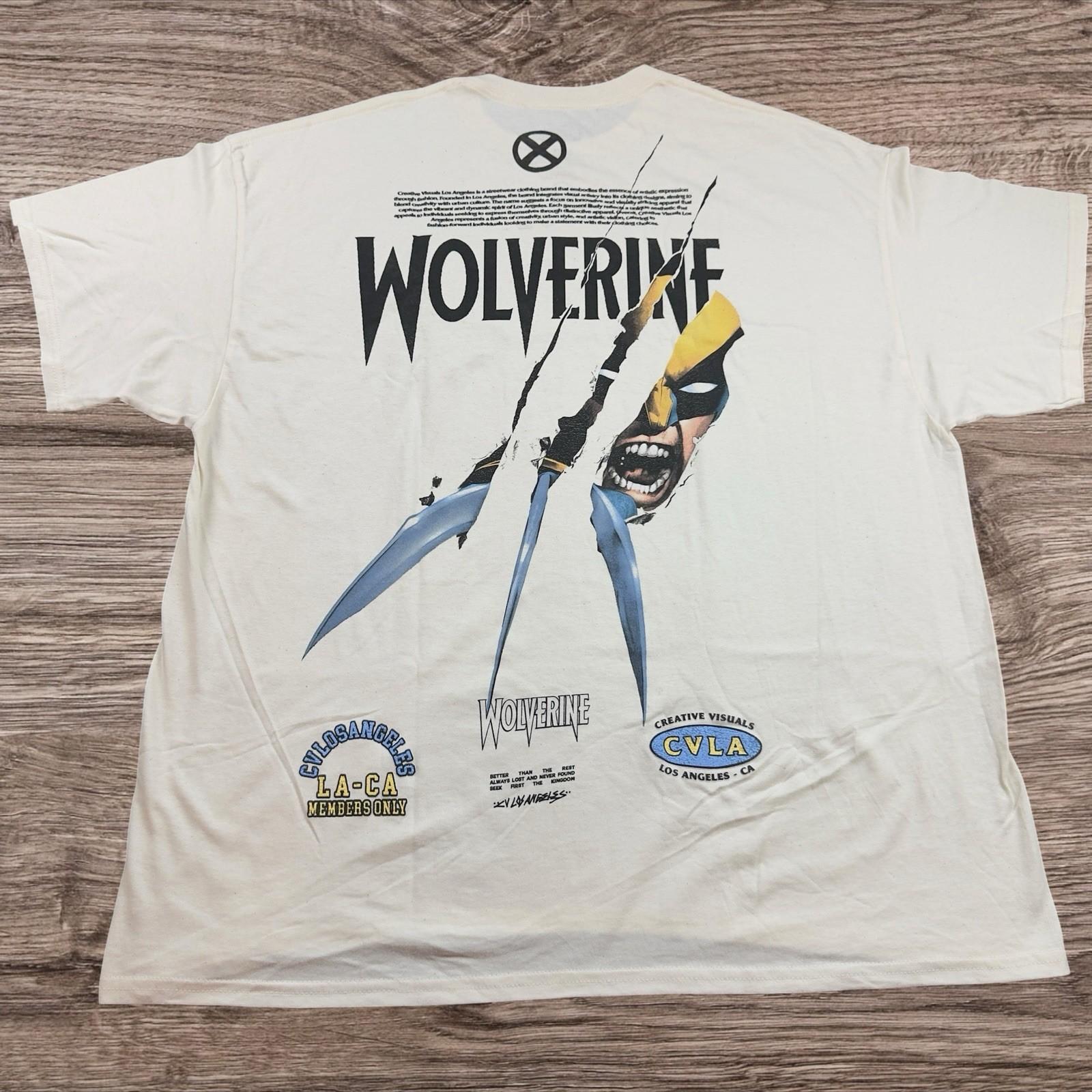 CVLA x Marvel Wolverine Graphic Adult Size 2X-Large Unisex T-Shirt XXXL