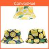 Print Fisherman Lemon Hat Fruit Pattern Bucket Cap Sun Breathable Protection
