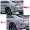 For Mercedes Benz CLS Class C257 CLS350 CLS450 AMG 2018  - Glossy Black Rear Bumper Spoiler Side Canard Splitter