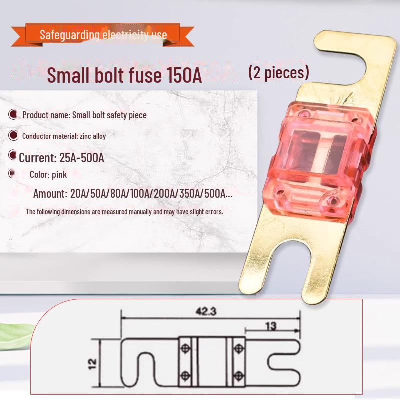 Porte-fusible de batterie de voiture à courant élevé avec connexion à boulon, 20 A-500 A