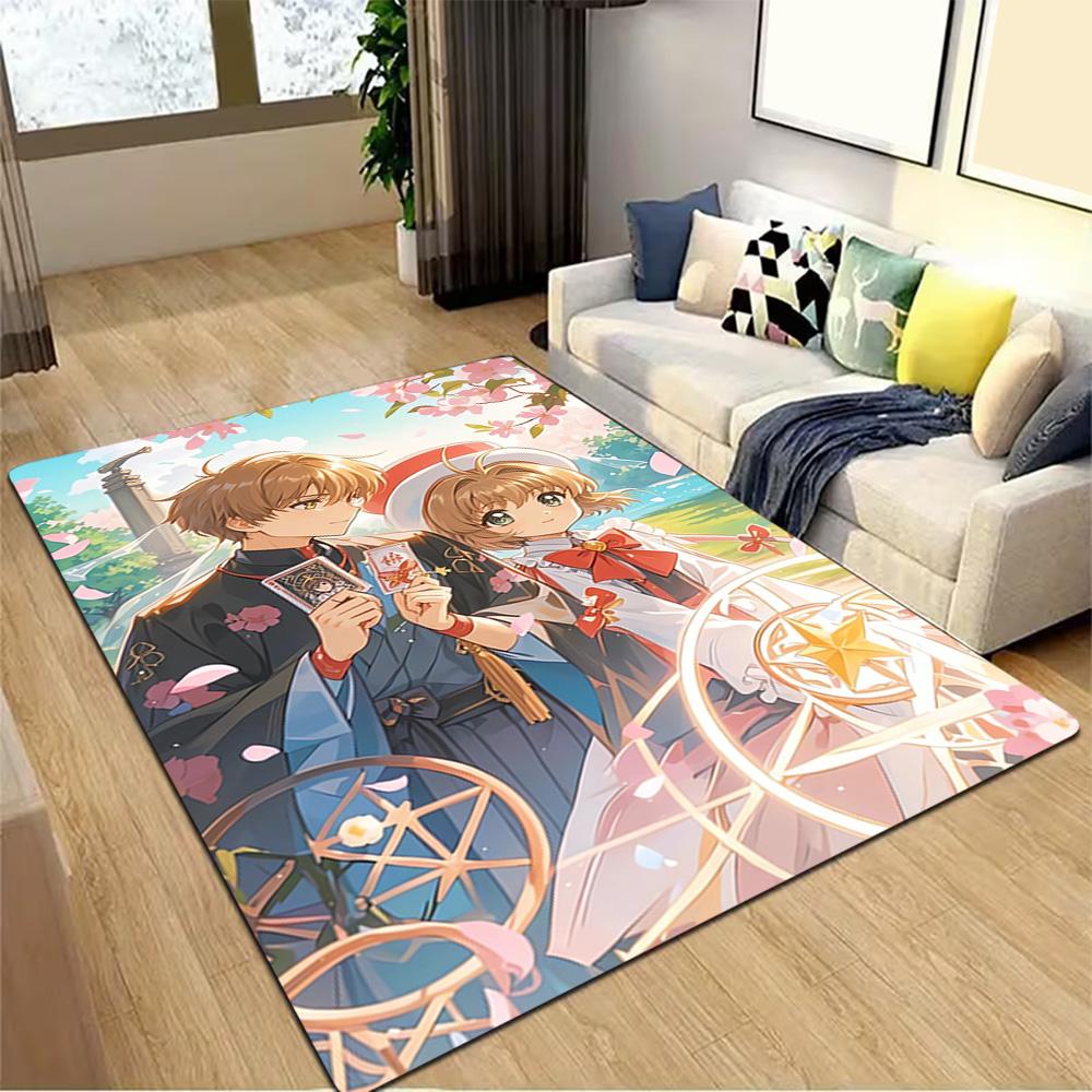 Cherry Blossom Festival Dress Decoration,Carpet,Living Room,Bedroom, Non-slip,Square rug