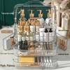 High-Capacity Transparent Cosmetic Organizer