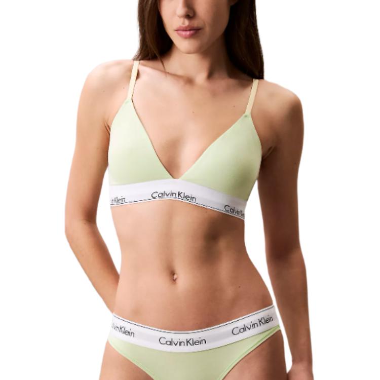 

Calvin Klein Lightweight Triangle Cup Letter V Bra Women underwear QF5650-347 S