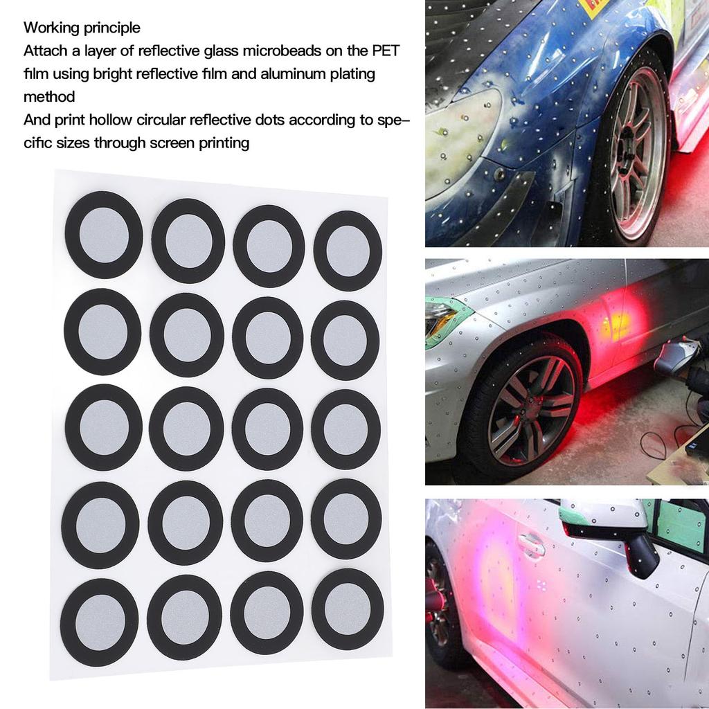 3D Scanning Marker 12mm ID 19mm OD Tracking Reference Point and Diffuse Reflection Marking Dot 3D Scanning Dot
