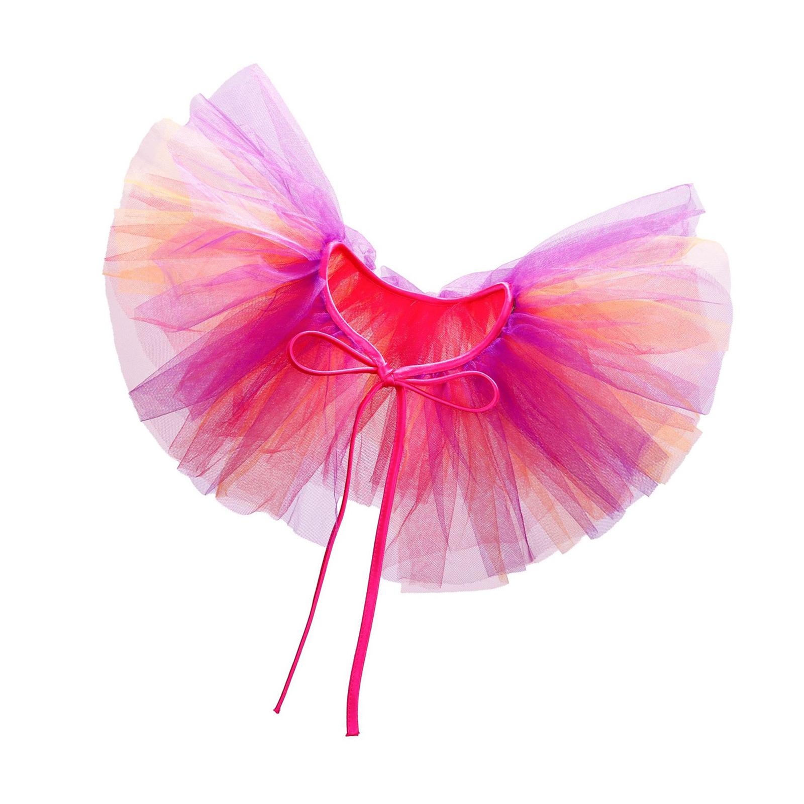 

Multicolored Layered Mesh Neck Ruff Clown Choker False Collar for Medieval Ensembles and Historical Themed Gatherings A