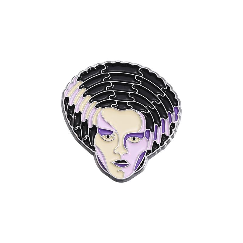 Cartoon Character Enamel Pins Custom Scary Skeleton Brooches Lapel Badges Cartoon Animal Jewelry Gift for Friends