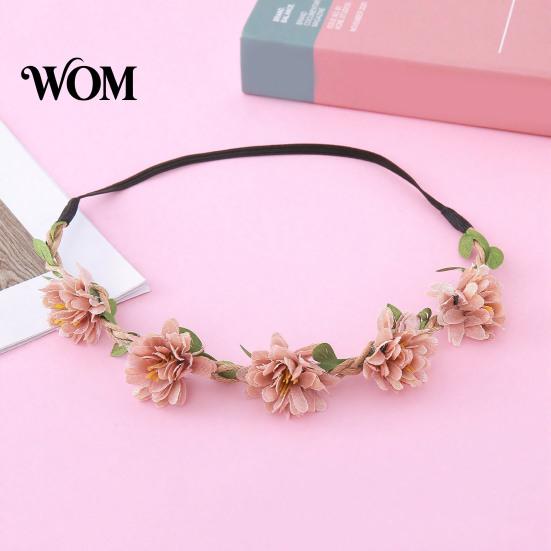 Fairy Style Hairband for Hanfu Flower Headband, Crown, Headpiece, Boho Floral Wreath Headband Hair Accessories Women Wedding Birthday Festival