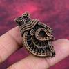 Ammonite Fossil Gemstone Pendant Copper Wire Wrapped Jewelry Handmade Pendant