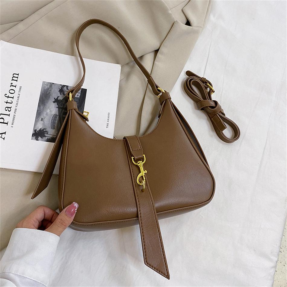 

Женская кожаная сумка через плечо полумесяц сумки через плечо высококачественные люксовые сумки модные