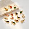 2026 New Waterproof 18K Gold Plated Stainless Steel Oval Heart Shape Cubic Zirconia Pendant Charms for DIY Jewelry Making