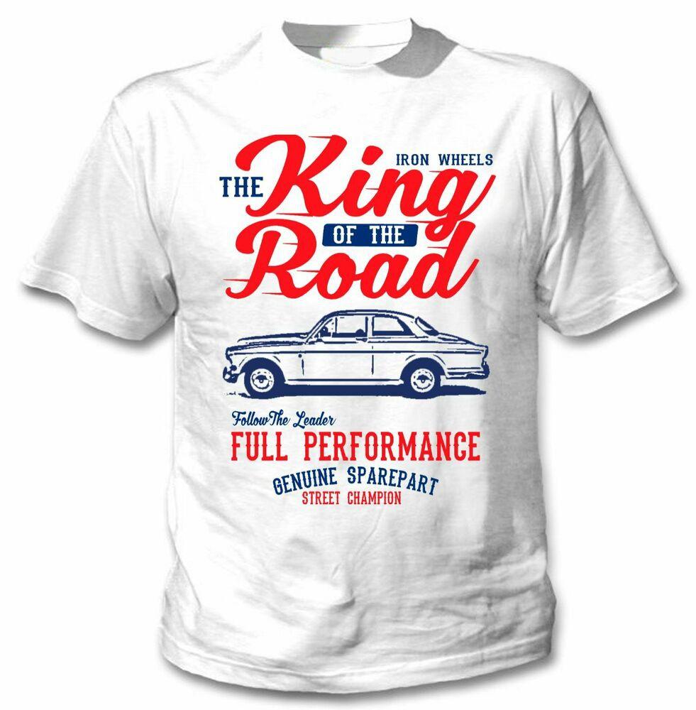 

Volvo Amazon Coupe Iron Wheels King White Unisex T-shirt Shit