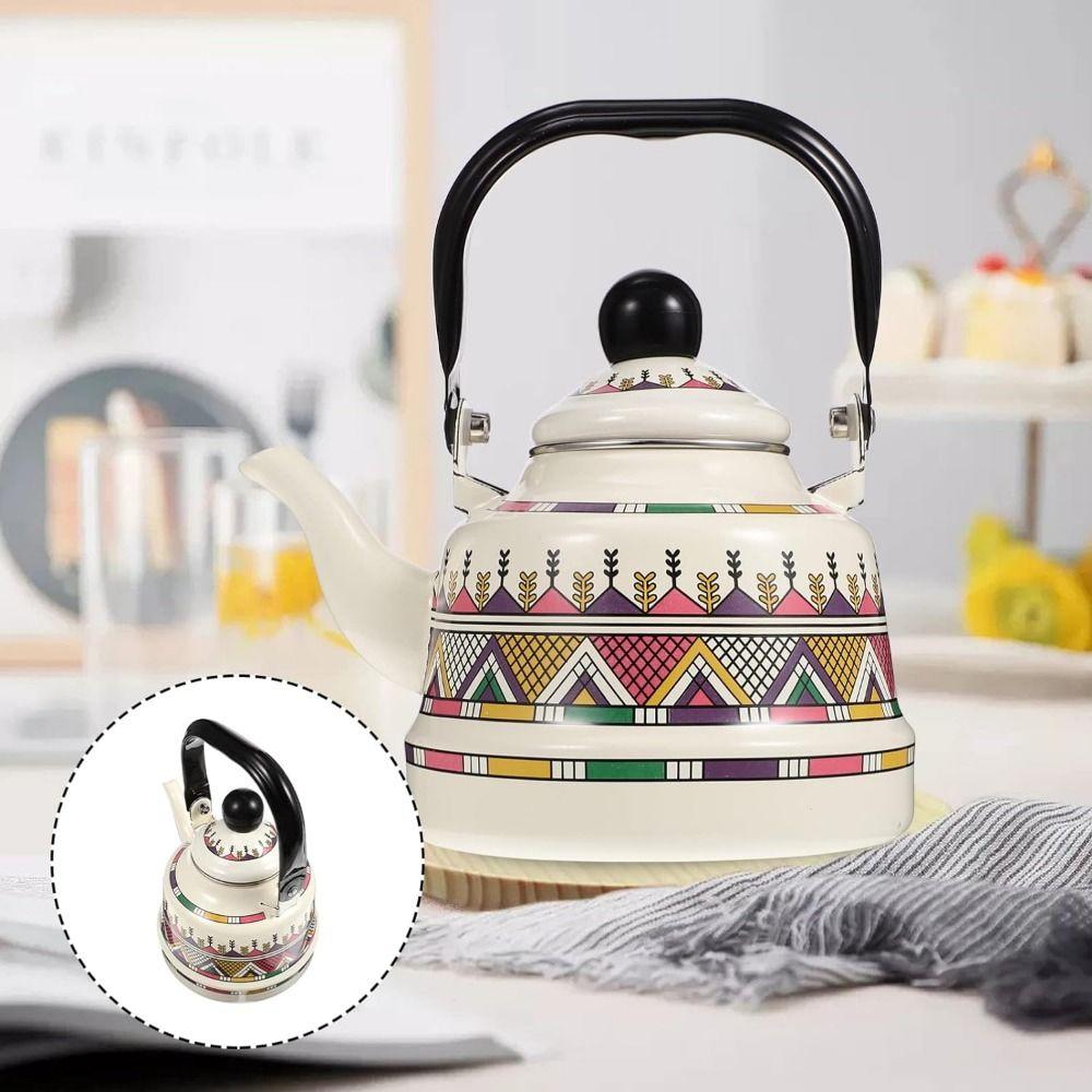 Fierbător de ceai emailat în stil european