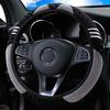 Evrensel Araba Direksiyon Kapağı Tırtıklı Otomatik Direksiyon JANT KAPAĞI Kaymaz Kabartma Deri Araba-styling Araba Aksesuarları