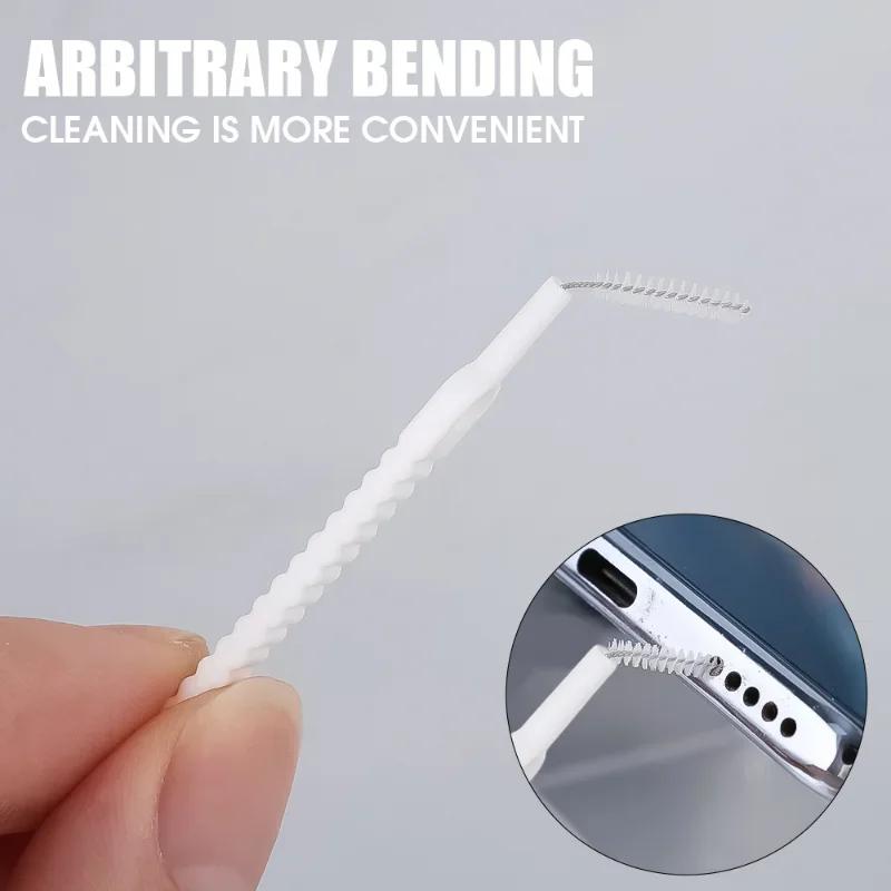 10-1000PCS Anti Clogging Nylon Brush Computer Keyboard Phone Hole Dust Cleaning Tool Shower Cleaning Brush