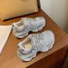Plateau Dad Schuhe Damen 2025 neu Sommer Mesh atmungsaktiv lässige Sportschuhe leichte Wanderschuhe