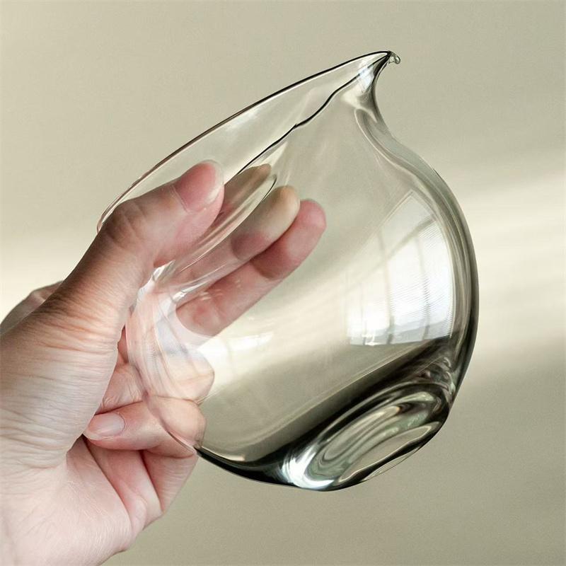 350ml Kungfu Chahai Tea Brewing Glass Tea Pitcher Heat Resistant Glass Fair Cup Gongfu Tea Cup Tea Set Accessory Tea Server 200ml