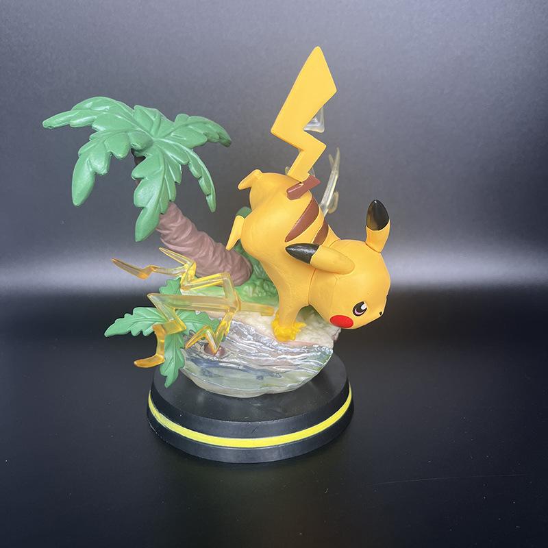 Pokemon, Scene Pikachu, Lightning Battle Gk Statue, Model Ornament, Boxed Figure.