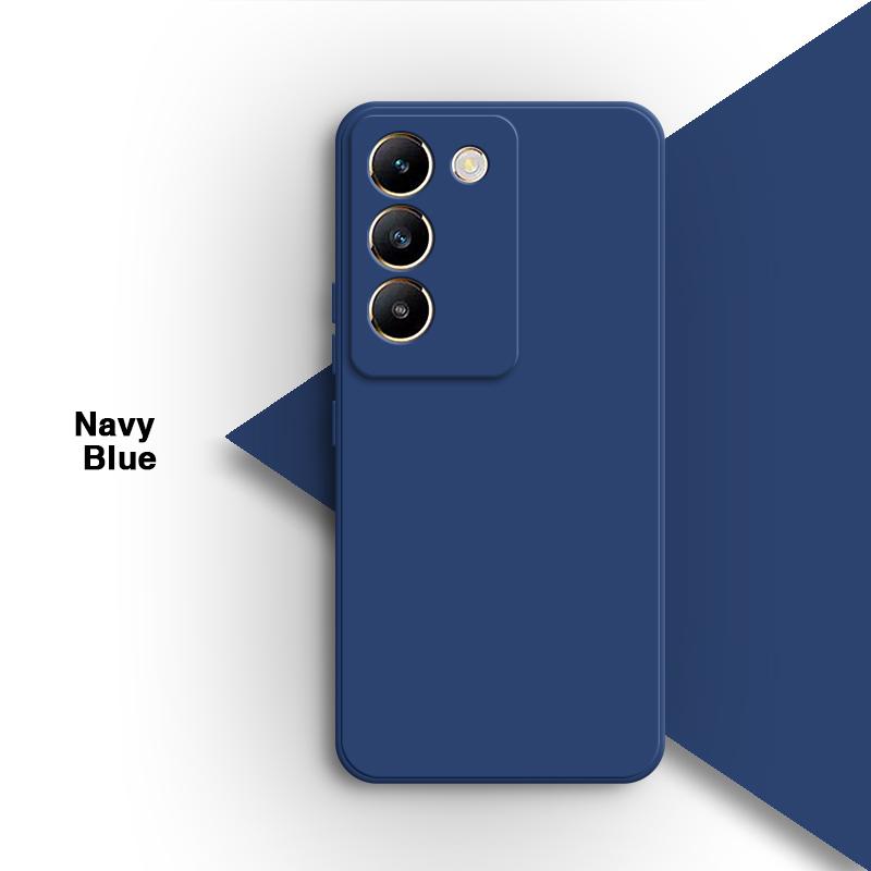 Soft Square Phone Case for VIVO V40 SE 5G 6.67" Shell Original Candy Funda Silicone Classic Straight Edge Back Cover Accessories