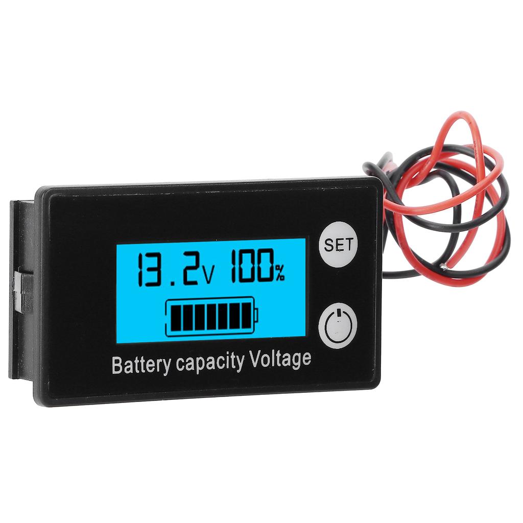 JX6133 LCD   Voltage Meter Waterproof Battery Capacity  Voltage Monitor  8100V
