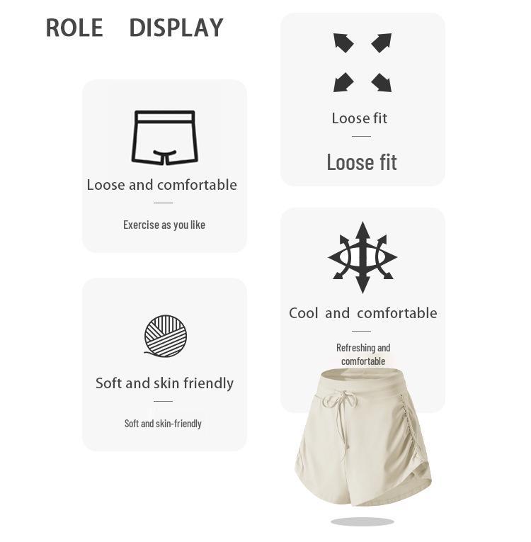 Women's Breathable Cross-Border Sports Shorts: Anti-Exposure, Elastic, 3-Point Yoga and Running Shorts