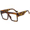 Fashion Designer Oversized Square Reading Glasses Women Men Large Frame Lady Elegant Eyeglasses Clear Anti Blue Light Vision +2