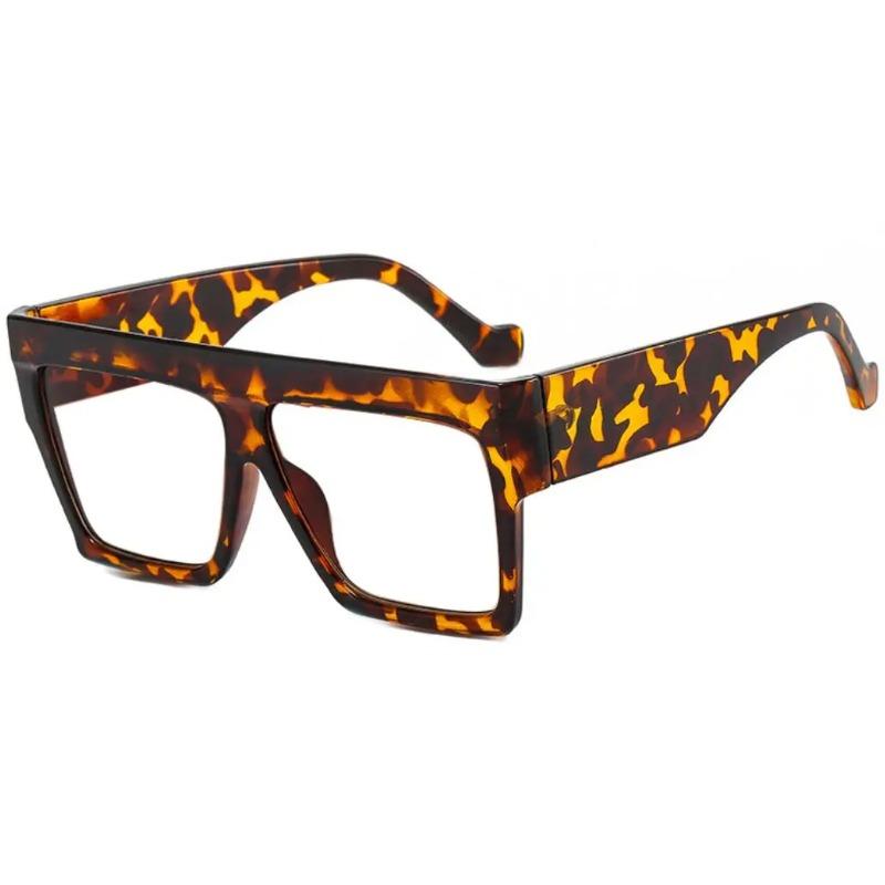 Fashion Designer Oversized Square Reading Glasses Women Men Large Frame Lady Elegant Eyeglasses Clear Anti Blue Light Vision +2
