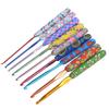 9Pcs Crochet Hook Set with Ergonomic Handles Needles DIY Craft Accessories for Women