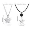 Punk Wirbelstern Anhänger Halsketten Vintage Fünfzackstern Choker Damen Mode Goth Halsketten Ästhetischer Schmuck Geschenk