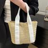 Fashion Trendy Casual Simple Summer New Woven Bag for Women Niche Large Capacity Retro Casual Shoulder Bag