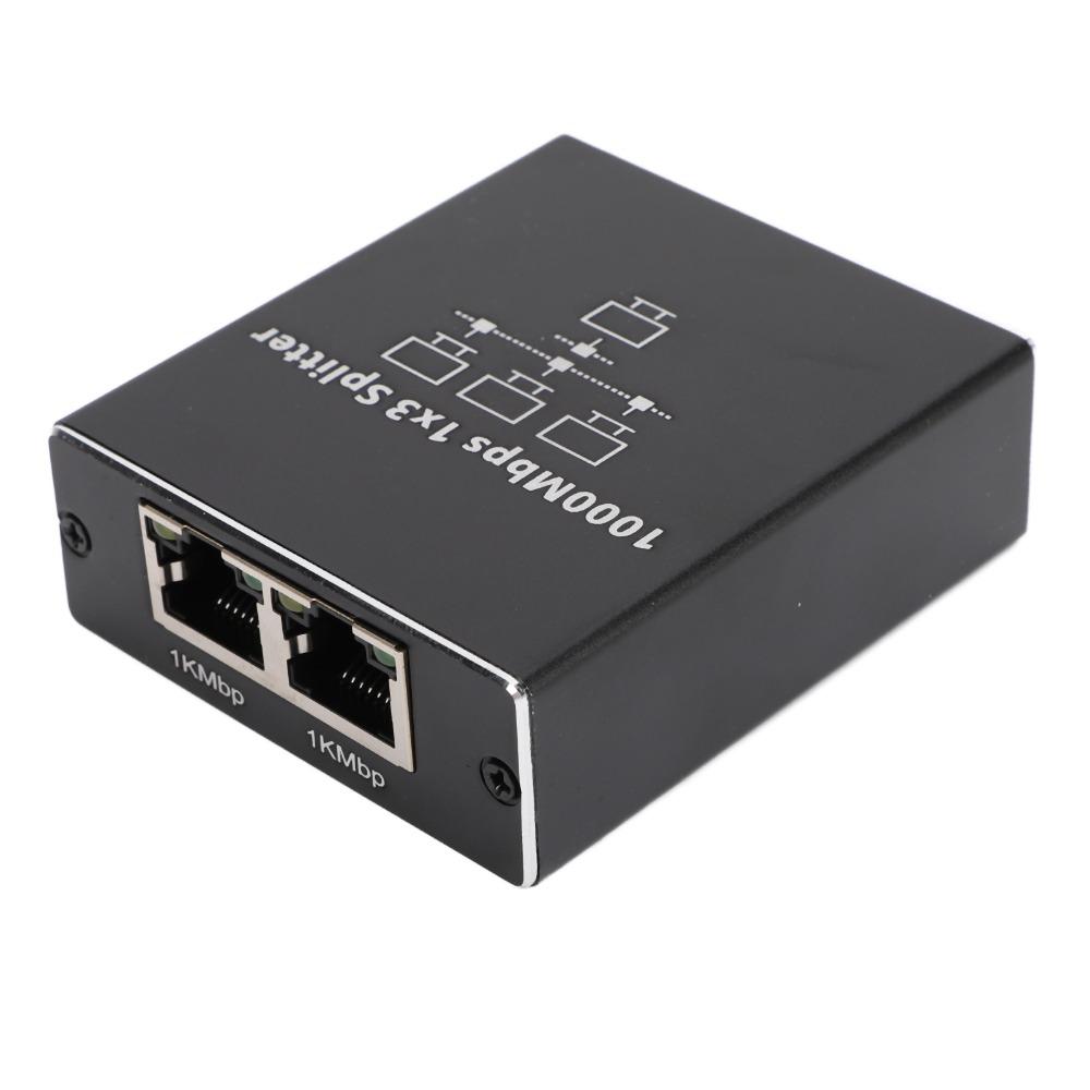 1 to 3 Ethernet Splitter RJ45 Port Internet Splitter Plug and Play LAN Splitter  Router Switch