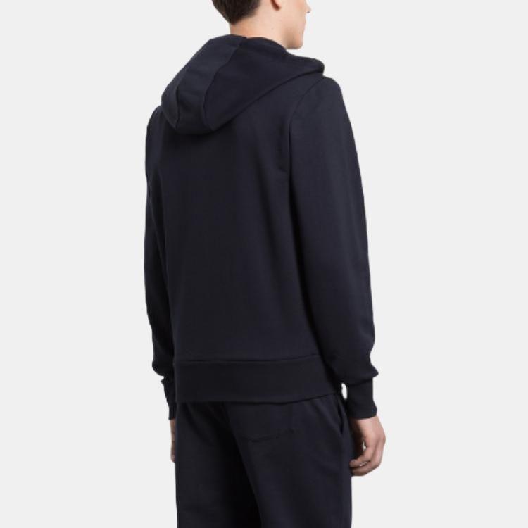 Moncler Sweatshirts Men's Blue Hooded (Non-detachable) Moderate 8G00052809KR778