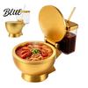 Tazza da Ramen a Forma di WC Set Ciotola per Ramen Integrata Portabevande e Cannuccia Vassoio per Snack Ciotola per Cibo per Ramen Istantanei Zuppe Snack con