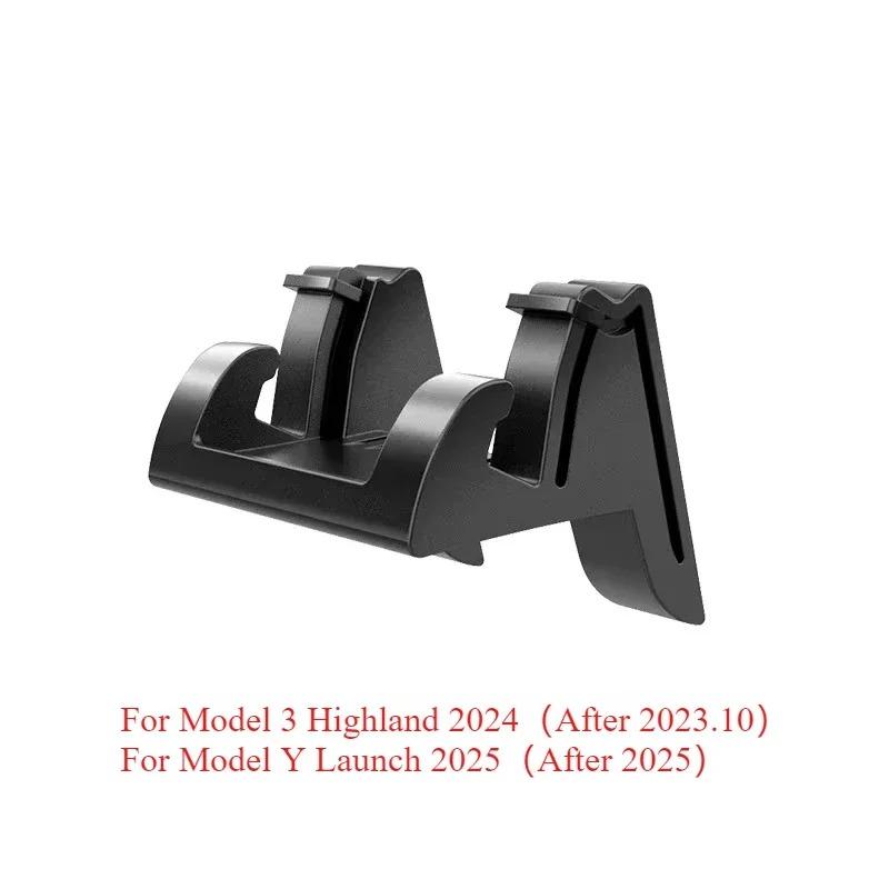 For Tesla Model Y/YL Juniper 2025 Silicone Phone Mount Model 3 Highland 2019-2025 Vent Hook and Sunglass Holder Car Accessories