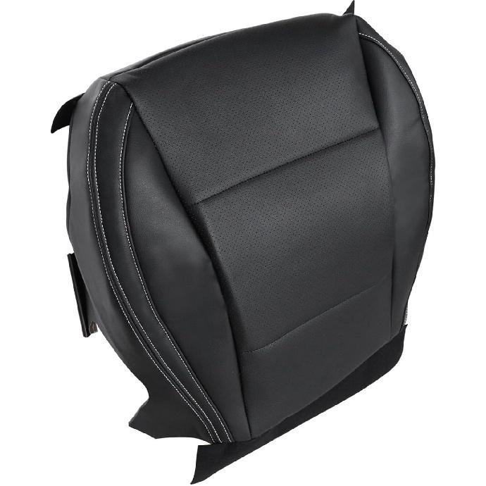 NLQR Front Driver Side Bottom Replacement Seat Cover Perforated Microfiber Leather Black for Subaru Outback Legacy 2015 2016 2017 2018 2019