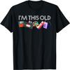 I'm This Old 80s Technology Icons 1980s Birthday T-Shirt, Black
