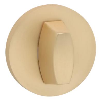 Round Toilet Rosettes for Interior Door Handles, Golden Malaga