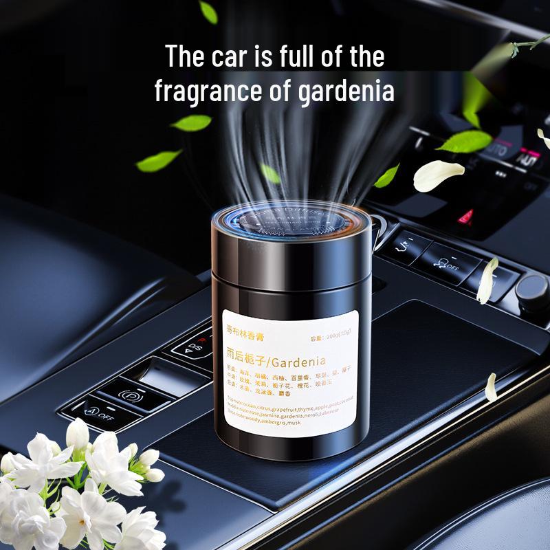 Gardenia Car Air Freshener: 2024 Long-Lasting Solid Perfume Ornament for Car Interiors