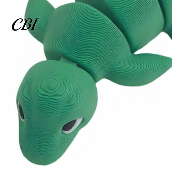 PLA Dinosaur Ornament Articulated Plesiosaur Figurine, 3D Printed with Movable Joints, Flexible Pose Toy Cute Mini Fidget for Home Office Desk