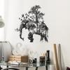 Forest Elephant Silhouette Bedroom Living Room Porch Home Decoration Wall Sticker