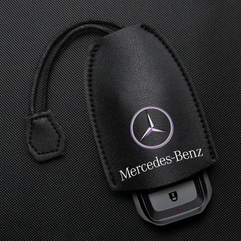 Large Capacity Key Case Cover Soft PU Leather Prevents Key Loss and Scratches Suitable For Mercedes Benz B/C/E/S Clase A C200L