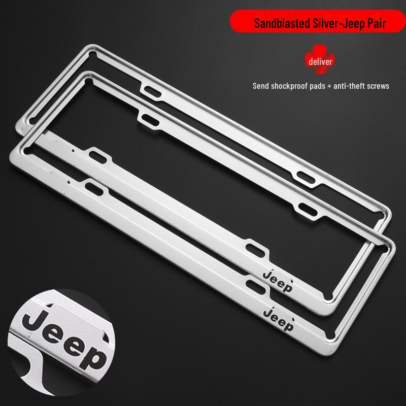 

JEEP License Plate Holder for Grand Commander, Renegade, Wrangler & Compass