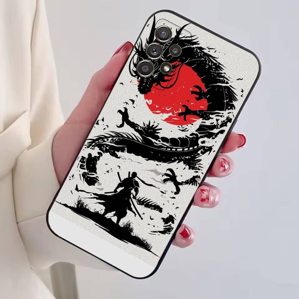 Personalized Japanese B-Bushido Phone Case For Samsung S25,S24,S21,S22,S23,S30,Ultra,S20,Plus,Fe,Soft Silicone Black Cover