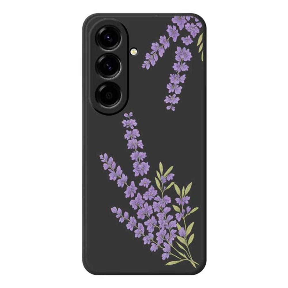 For Samsung Galaxy A56 5G Case Lavender Pattern Printing Straight Edge TPU Phone Back Cover
